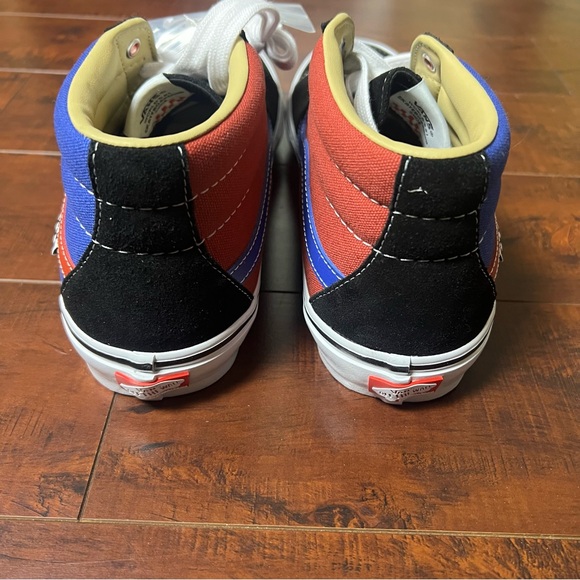 VANS New! Men’s Shoes Skate Grosso Mid University Red Blue Size 11.5 - Picture 4 of 8